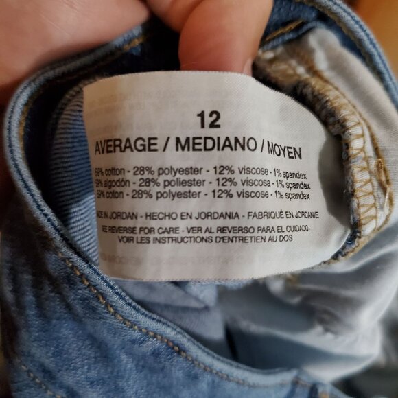 Nine West Jeans Womens Size 12 Blue Chrystie Capri Stretch Denim Cropped - Picture 4 of 13